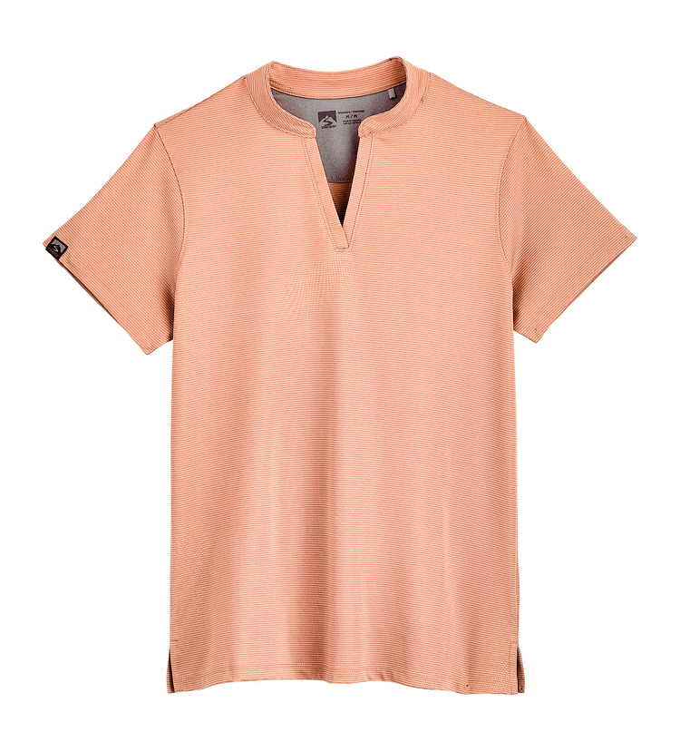 Storm Creek Polos XS / Melon Orange Storm Creek - Women's Optimist II Microstripe Short Sleeve Polo