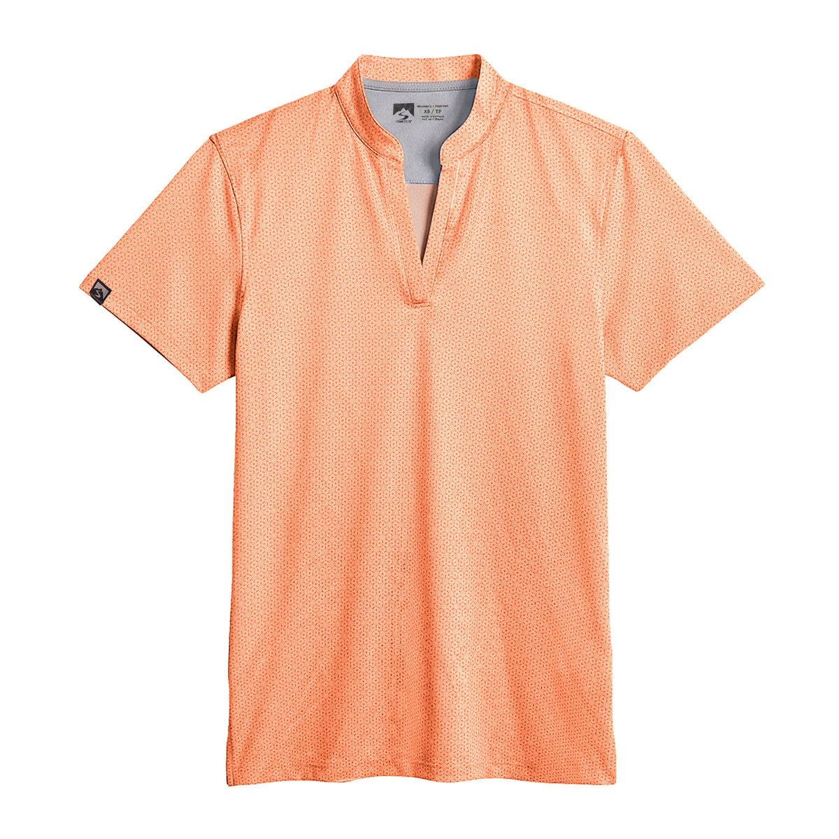 Storm Creek Polos XS / Melon Orange Storm Creek - Women's Vacationer Printed Short Sleeve Polo