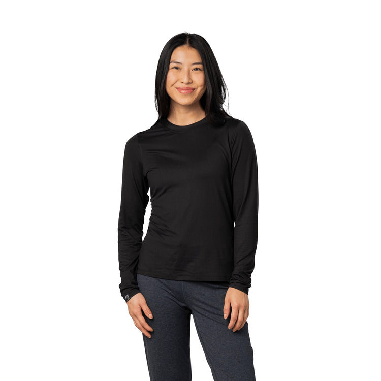Storm Creek T-Shirts Storm Creek - Women's Varsity High Stretch Long Sleeve T-Shirt