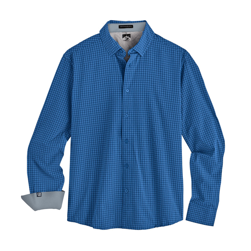 Storm Creek Woven Shirts S / True Blue/Grey Microplaid Storm Creek - Men's Influencer