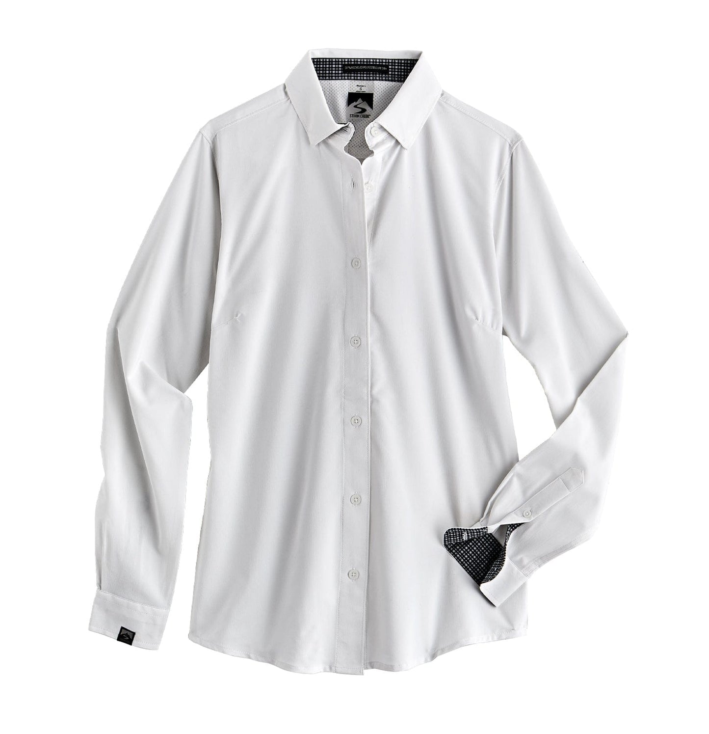 Storm Creek Woven Shirts XS / White Storm Creek - Women's Influencer 4-Way Stretch Solid Woven Shirt