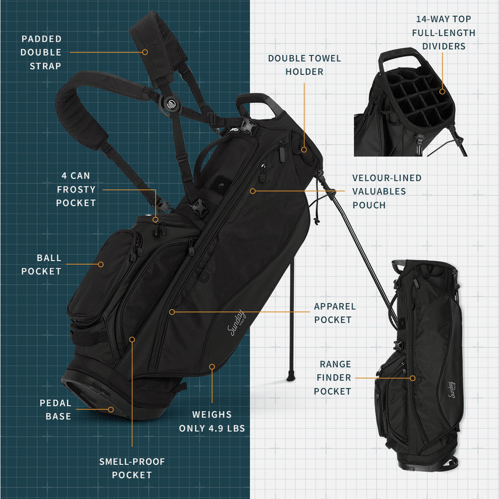 Sunday Golf Bags Sunday Golf - Ryder Stand Bag