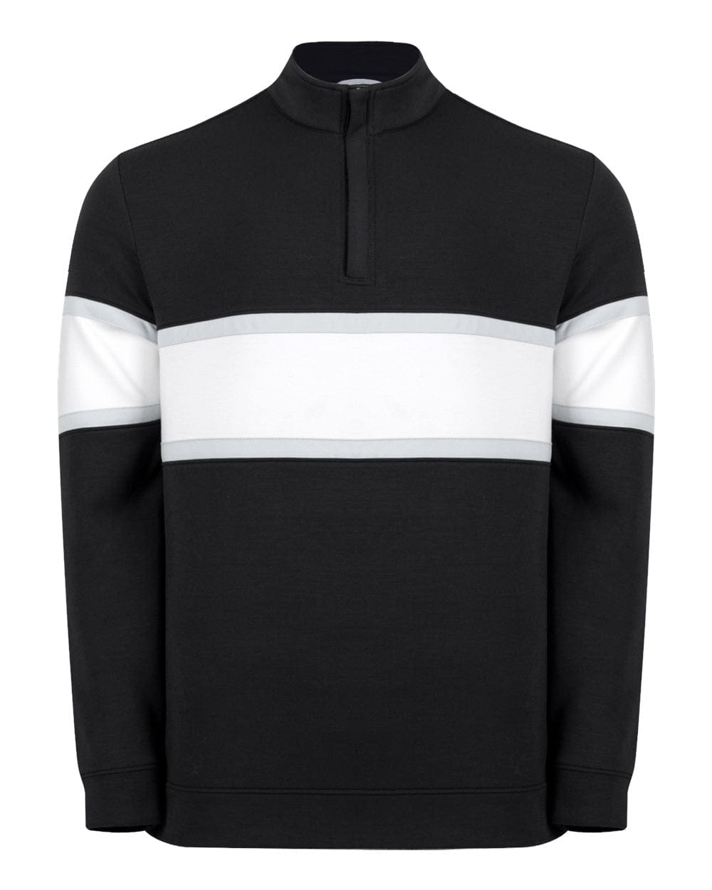 Swannies Golf Layering S / Black/White Swannies Golf - Men's Owen Quarter-Zip Colorblock Pullover