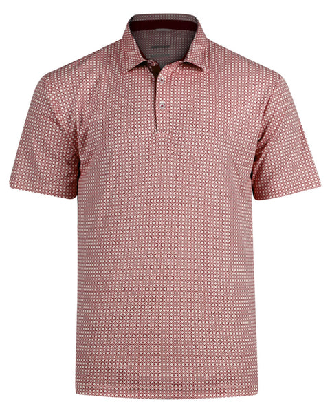 Swannies Golf Polos S / Maroon Swannies Golf - Men's Tanner Printed Polo