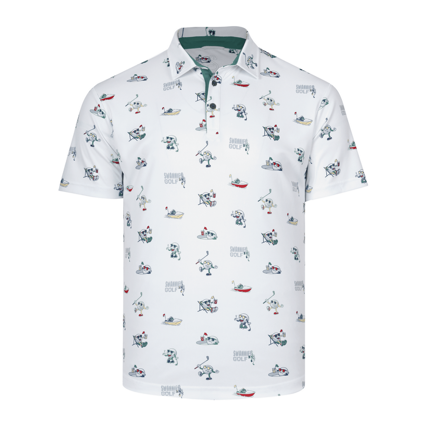 Swannies Golf Polos S / White Swannies Golf - Men's Milltown Polo