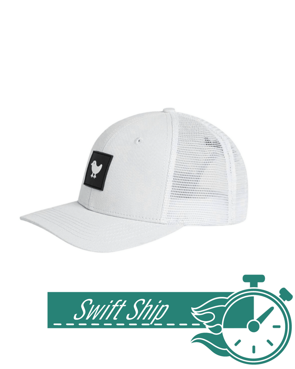 Swift Ship Headwear Adjustable / White 3-Day Swift Ship: Bad Birdie - Trucker Hat