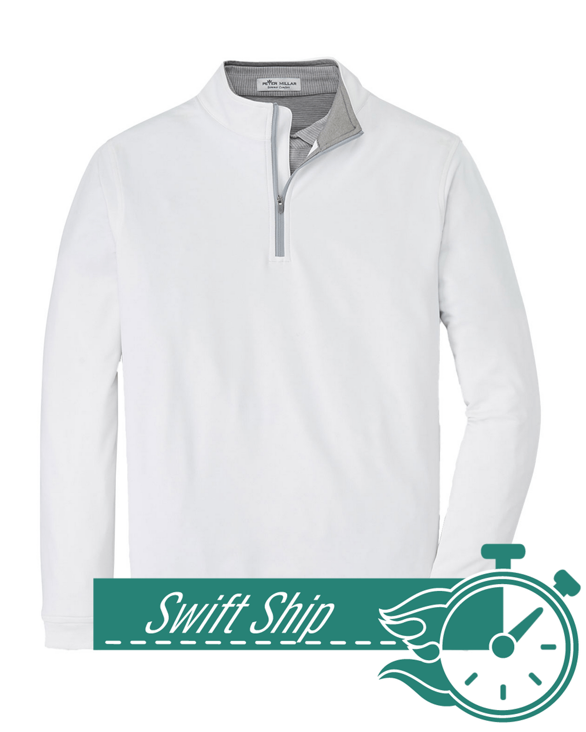 Swift Ship Layering 3-Day Swift Ship: Peter Millar - Men's Perth Stretch Loop Terry Quarter-Zip