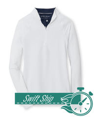 Swift Ship Layering 3-Day Swift Ship: Peter Millar - Women's Raglan Sleeve Perth Layer Quarter-Zip