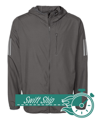 Swift Ship Outerwear 3-Day Swift Ship: adidas - Men's Hooded Full-Zip Windbreaker