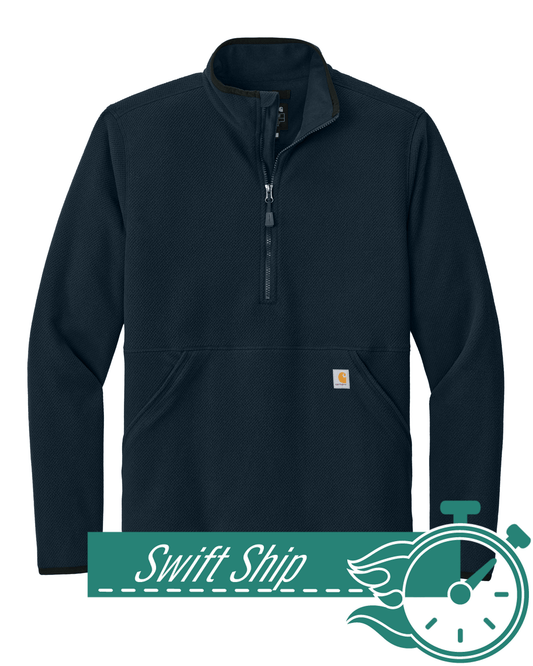Swift Ship Outerwear 3-Day Swift Ship: Carhartt - Men's Textured 1/2-Zip Fleece Jacket