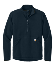 Swift Ship Outerwear S / Navy 3-Day Swift Ship: Carhartt - Men's Textured 1/2-Zip Fleece Jacket