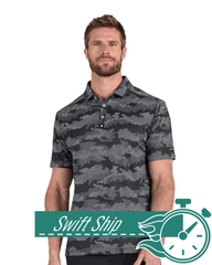 Swift Ship Polos 3-Day Swift Ship: Bad Birdie - Men's Frostbite Granite Polo