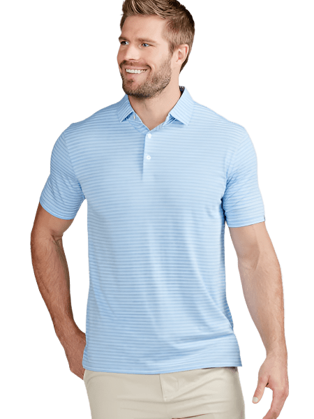 tasc Polos tasc - Men's Cloud Lightweight Polo Brookline Stripe