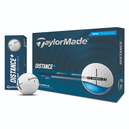 TaylorMade Accessories One Dozen / White TaylorMade - Custom Distance+ White Box Dozen