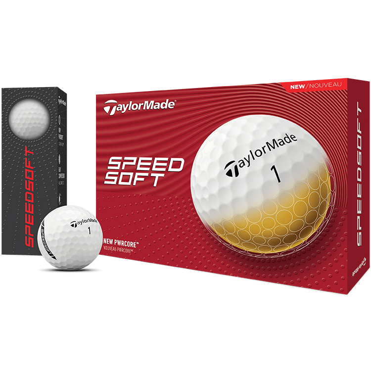 TaylorMade Accessories One Dozen / White TaylorMade - Custom Speed Soft White Box Dozen