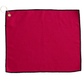 Threadfellows Accessories 15" x 18" / Red/Black Microfiber Waffle Small Golf Towel  - 16" x 26"