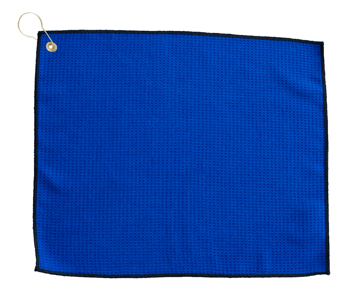Threadfellows Accessories 15" x 18" / Royal/Black Microfiber Waffle Small Golf Towel  - 16" x 26"
