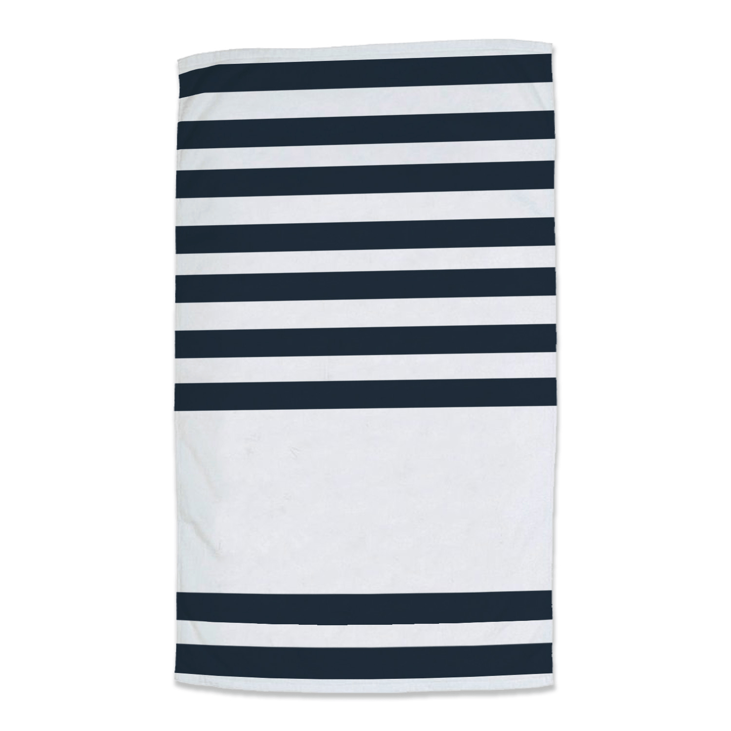 Threadfellows Accessories 35" x 60" / Navy Blue Sandbar Stripe Beach Towel - 35" x 60"
