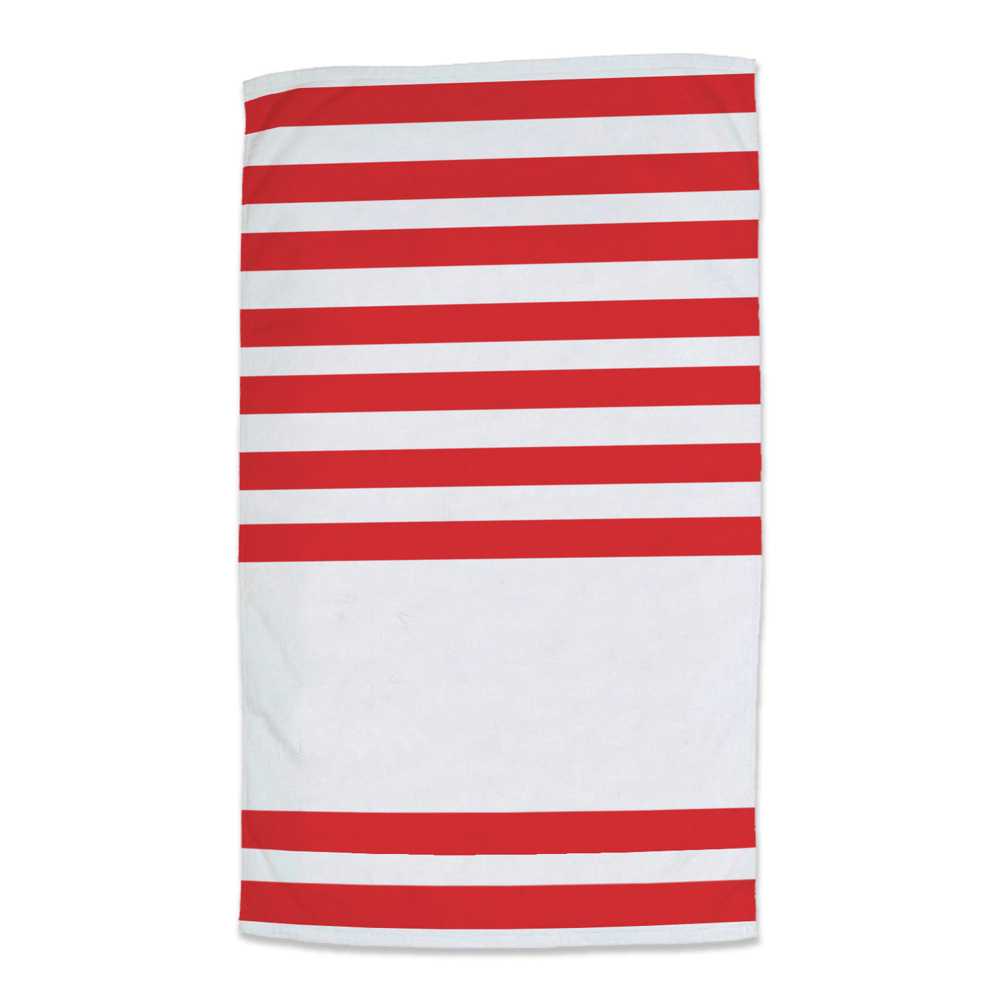 Threadfellows Accessories 35" x 60" / Red Sandbar Stripe Beach Towel - 35" x 60"