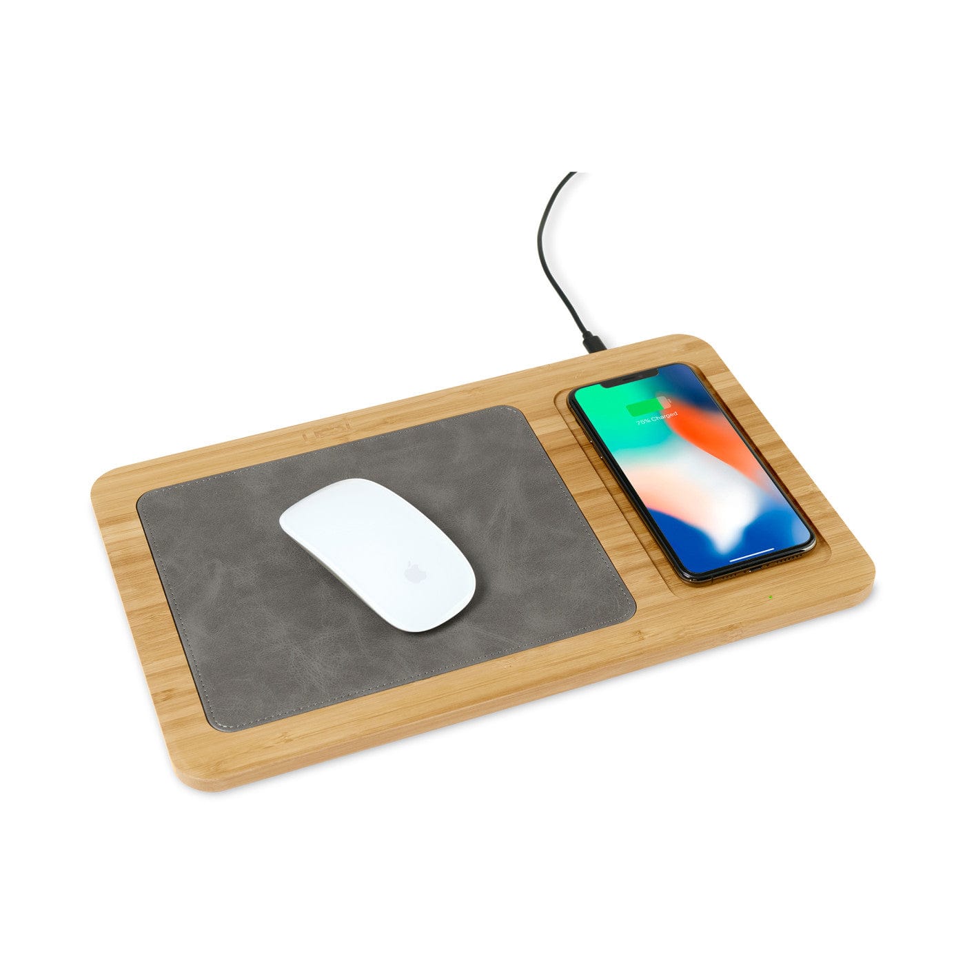 Threadfellows Accessories One Size / Bamboo Auden Bamboo Wireless Charging Mouse Pad