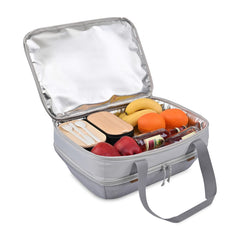 Threadfellows Accessories One Size / Greystone Parkview Insulated Dual Food Carrier