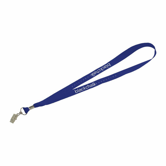 Threadfellows Accessories One Size / Navy Lanyard w/ Bulldog Clip