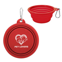 Threadfellows Accessories One Size / Red Collapsible Pet Bowl