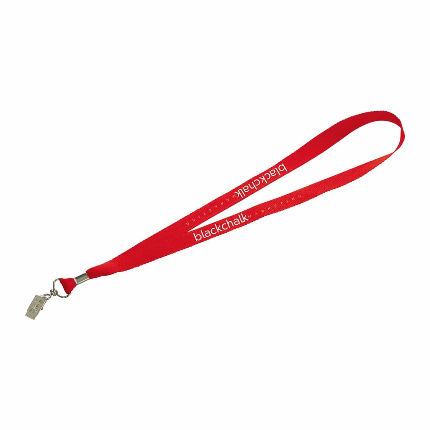Threadfellows Accessories One Size / Red Lanyard w/ Bulldog Clip