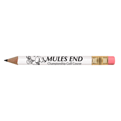 Threadfellows Accessories One Size / White Golf Pencil w/ Eraser