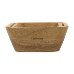 Threadfellows Accessories One Size / Wood La Cuisine - Nesting Snack Bowl Set