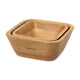 Threadfellows Accessories One Size / Wood La Cuisine - Nesting Snack Bowl Set