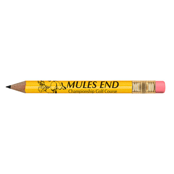Threadfellows Accessories One Size / Yellow Golf Pencil w/ Eraser