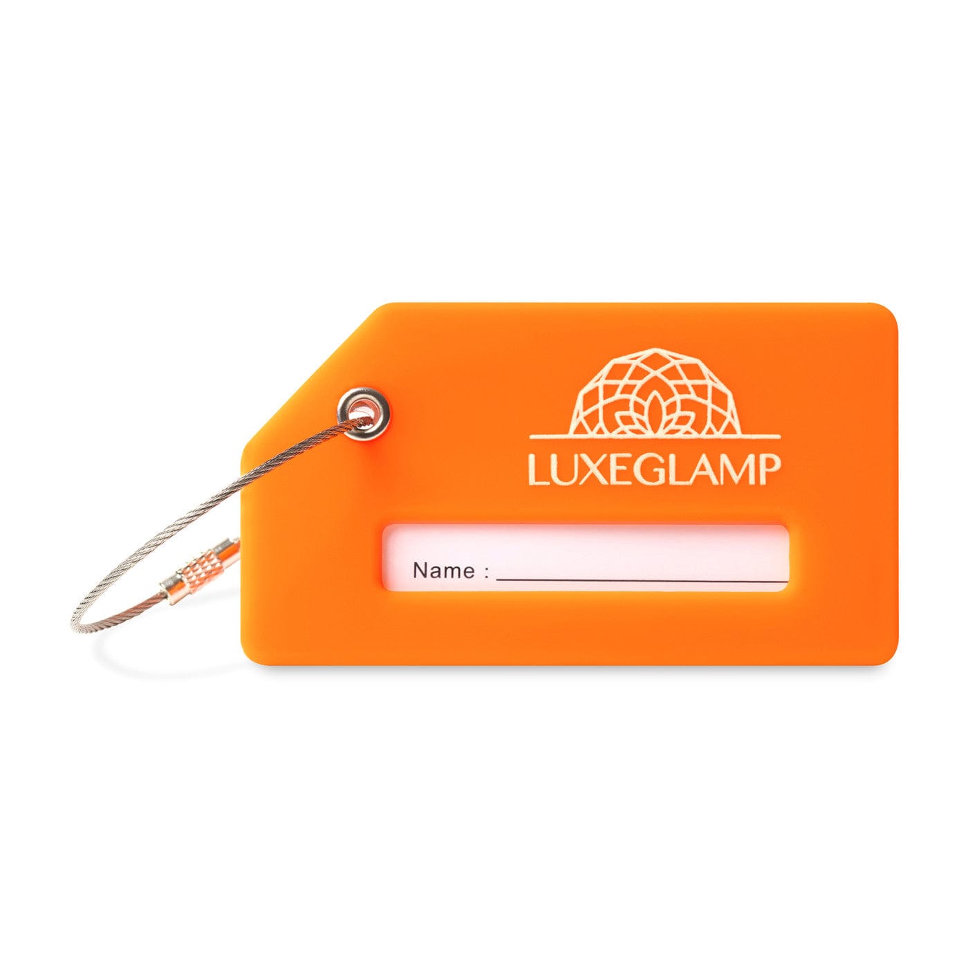 Threadfellows Accessories Vibrant Orange Silicone Luggage Tag