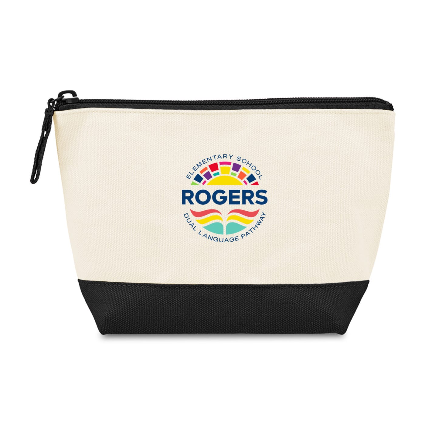 Threadfellows Bags One Size / Black Canvas Zippered Pouch