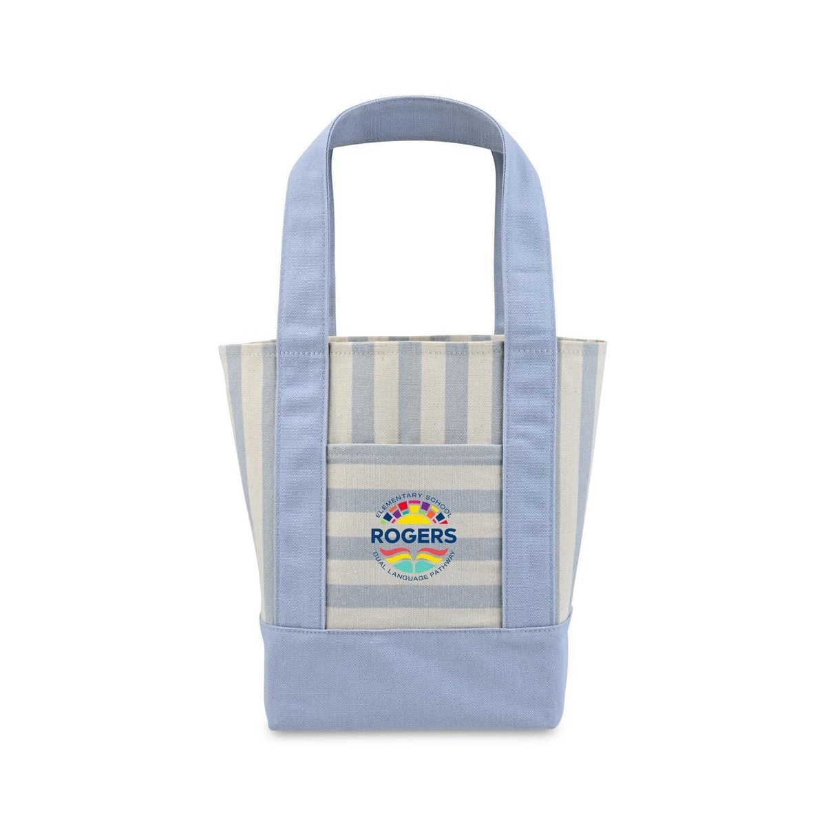 Threadfellows Bags One Size / Blue Stripe Mini Canvas Tote