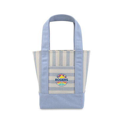 Threadfellows Bags One Size / Blue Stripe Mini Canvas Tote