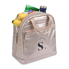 Threadfellows Bags One Size / Champagne Aviana Metallics Lunch Cooler