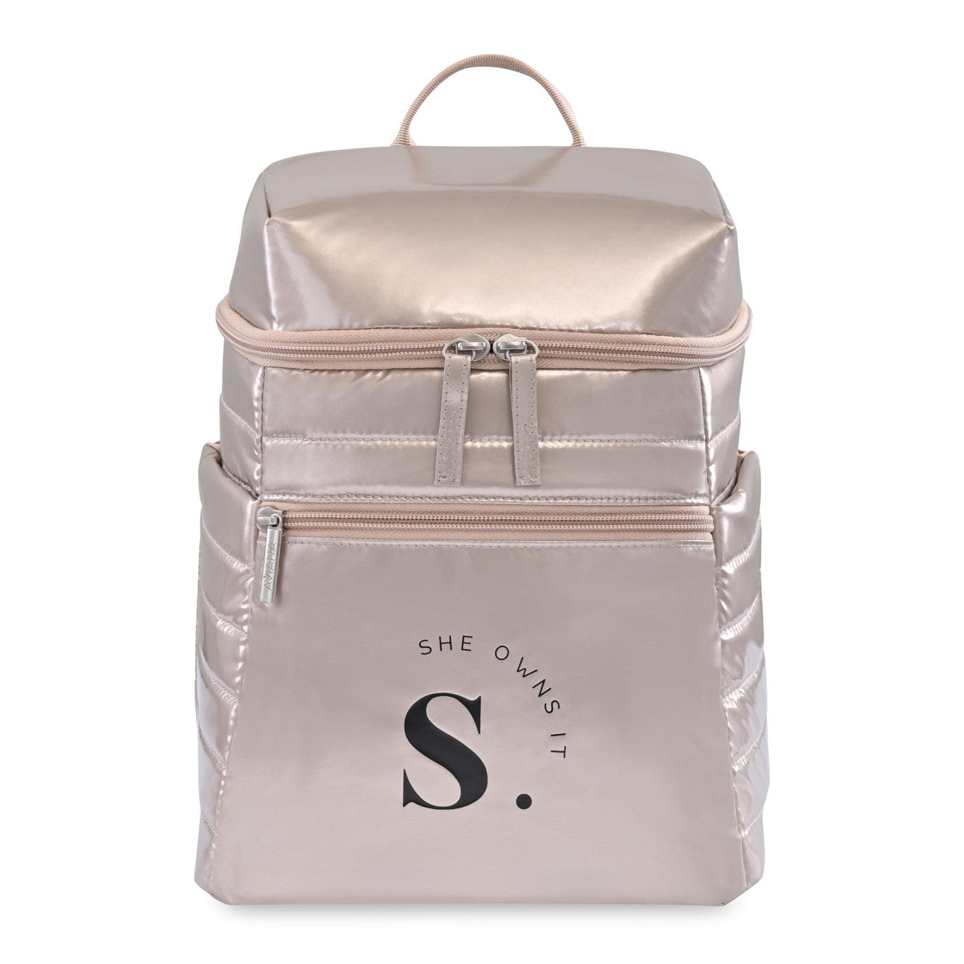 Threadfellows Bags One Size / Champagne Aviana Metallics Mini Backpack Cooler