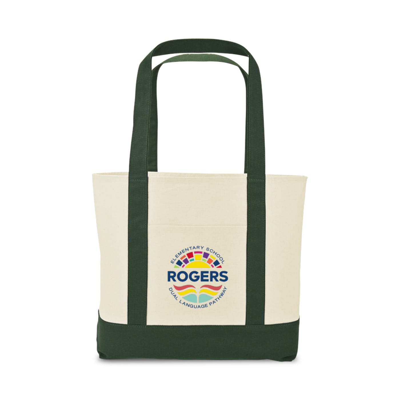Threadfellows Bags One Size / Green Large Canvas Tote