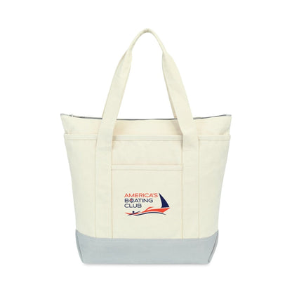 Threadfellows Bags One Size / Grey Newport Cotton Zippered Tote