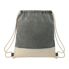 Threadfellows Bags One Size / Natural/Black Split Recycled Cotton Drawstring Bag