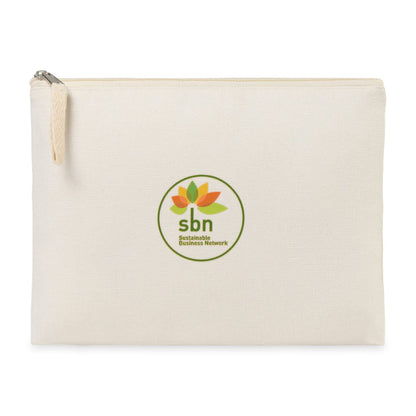 Threadfellows Bags One Size / Natural Recycled Cotton Zippered Pouch