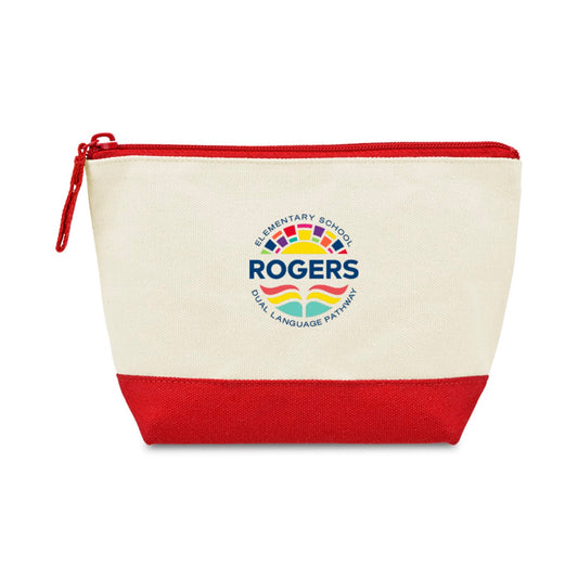 Threadfellows Bags One Size / Red Canvas Zippered Pouch
