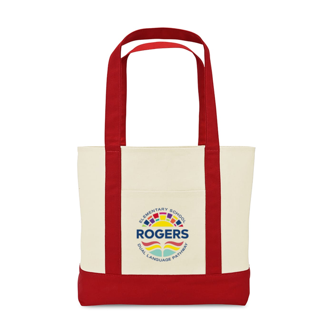 Threadfellows Bags One Size / Red Large Canvas Tote