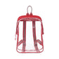 Threadfellows Bags One Size / Red Sigma - Clear Mini Backpack