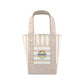 Threadfellows Bags One Size / Tan Stripe Mini Canvas Tote