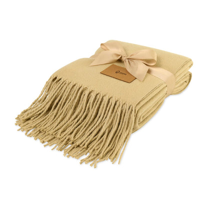 Threadfellows Blankets & Towels One Size / Fawn Herringbone Everlasting Throw Blanket
