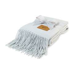 Threadfellows Blankets & Towels One Size / Soft Grey Herringbone Everlasting Throw Blanket