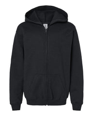 Threadfellows Children XS / Black Gildan - Youth Heavy Blend™ Full-Zip Hooded Sweatshirt