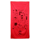 Threadfellows Curated Collection Accessories 35" x 60" / Red Microsuede Beach Towel - 35" x 60"